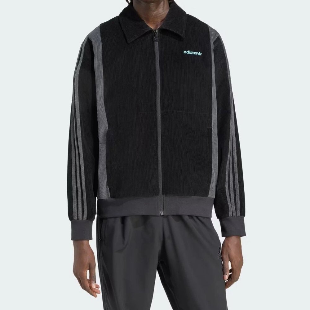 Adidas Originals Men's Black Pro Track Top Fashion Jacket JX3085